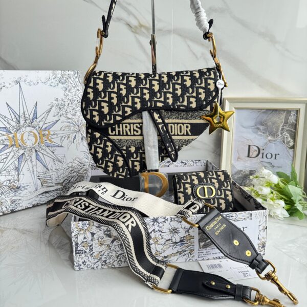 BOX CARTERA SADDLE DIOR AZUL