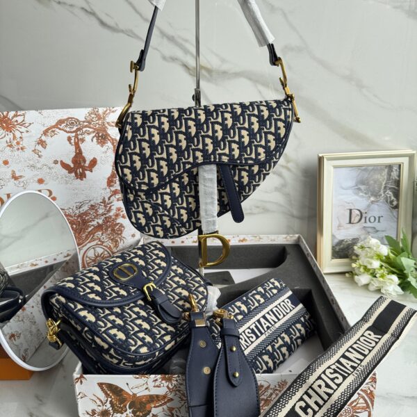 BOX CARTERA SADDLE DIOR AZUL
