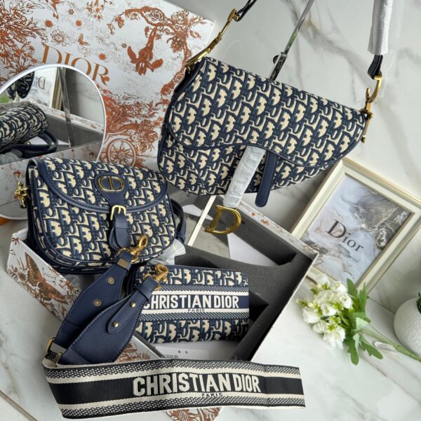 BOX CARTERA SADDLE DIOR AZUL