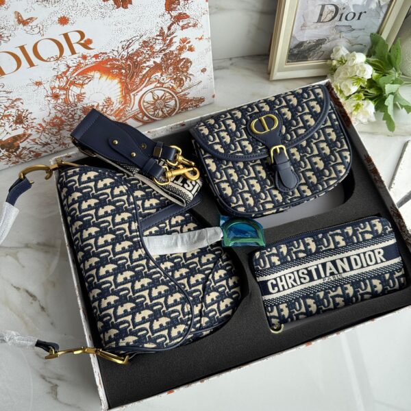 BOX CARTERA SADDLE DIOR AZUL