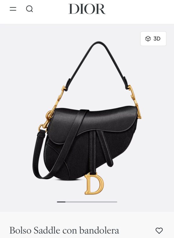 CARTERA SADDLE DIOR NEGRO