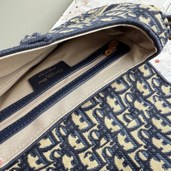 CARTERA SADDLE DIOR AZUL CLASICO