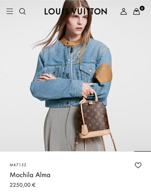 MOCHILA ALMA MONOGRAM MARRON