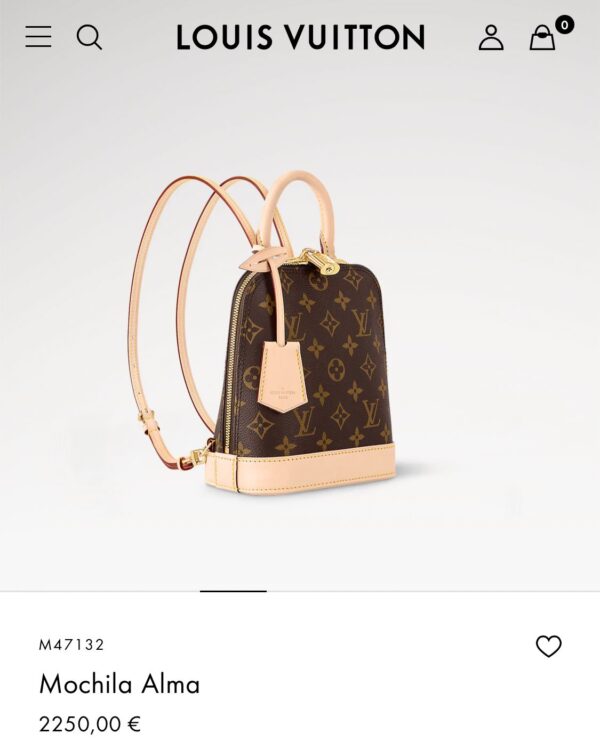 MOCHILA ALMA MONOGRAM MARRON