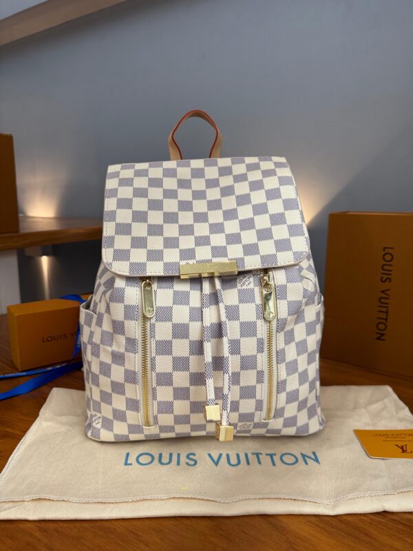 MOCHILA AZUR DAMIER  BLANCO