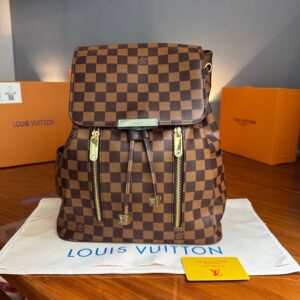 MOCHILA AZUR DAMIER MARRON (1) MOCHILA AZUR DAMIER MARRON