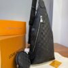PECHERA AVENUE SLINGBAG DAMIER EMPREINTE NEGRO