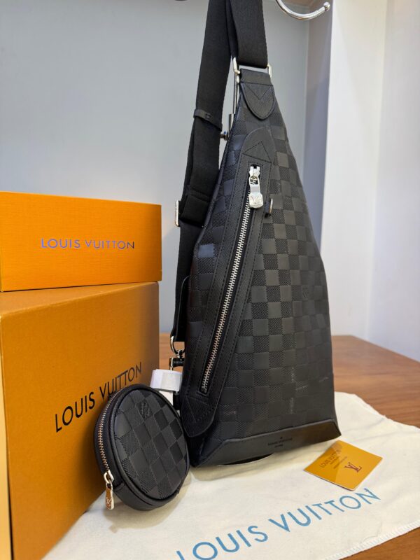PECHERA AVENUE SLINGBAG DAMIER EMPREINTE NEGRO