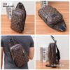 PECHERA SLING SHOULDER MONOGRAM MARRON