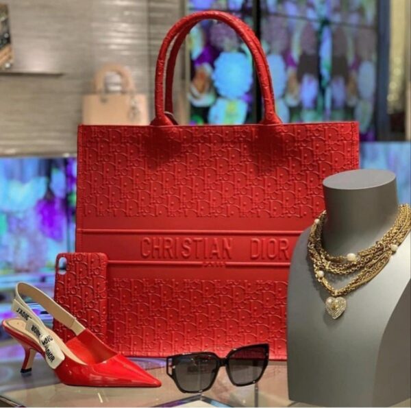 CARTERA TOTE DIOR ROJA