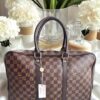 PORTE- DOCUMENTS VOYAGE DAMIER MARRON