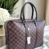 PORTE- DOCUMENTS VOYAGE DAMIER MARRON