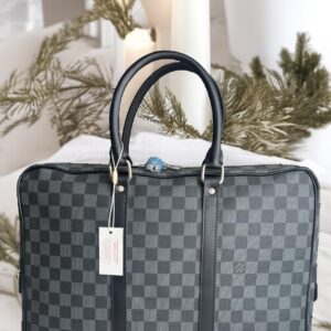 PORTE- DOCUMENTS VOYAGE DAMIER NEGRO