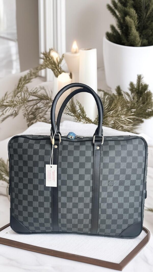 PORTE- DOCUMENTS VOYAGE DAMIER NEGRO