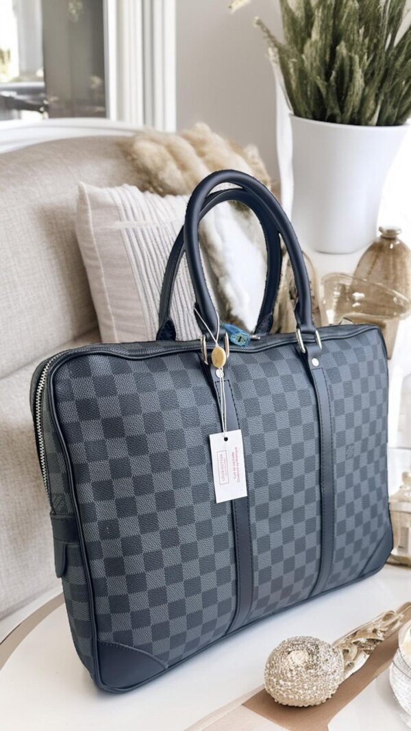 PORTE- DOCUMENTS VOYAGE DAMIER NEGRO