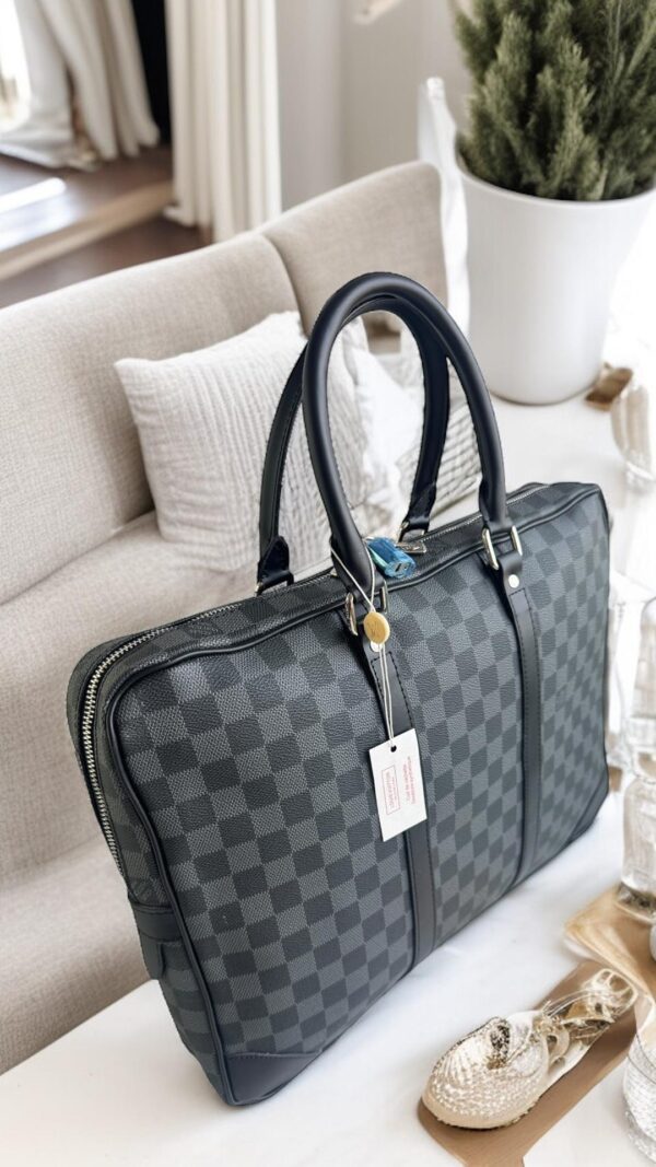 PORTE- DOCUMENTS VOYAGE DAMIER NEGRO