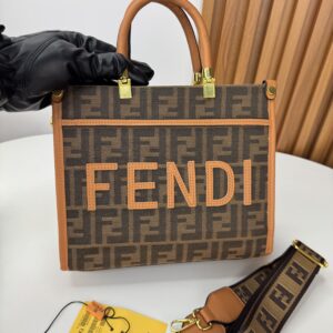 FENDI SUNSHINE SHOPPER TEJIDO JACQUARD CAMELL